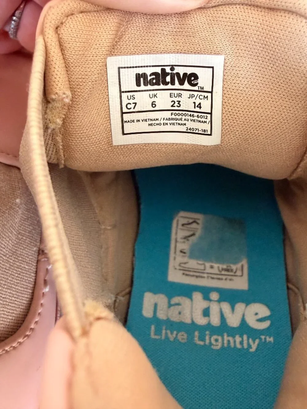 Native Shoes Toddler Pink Chelsea Rain Boots Waterproof Girls Size C7